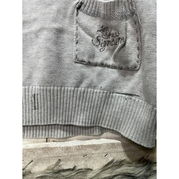 Levi Strauss Signature Women's Gray Tight Knit Sweater Size Xl - Picture 2 of 3